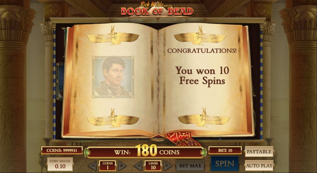 Book of Dead Free Spins